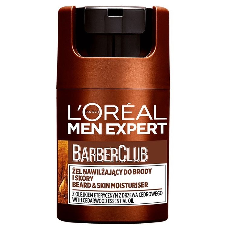 L'Oreal Paris, Men Expert Barber Club, żel nawilżający do brody i skóry, 50 ml