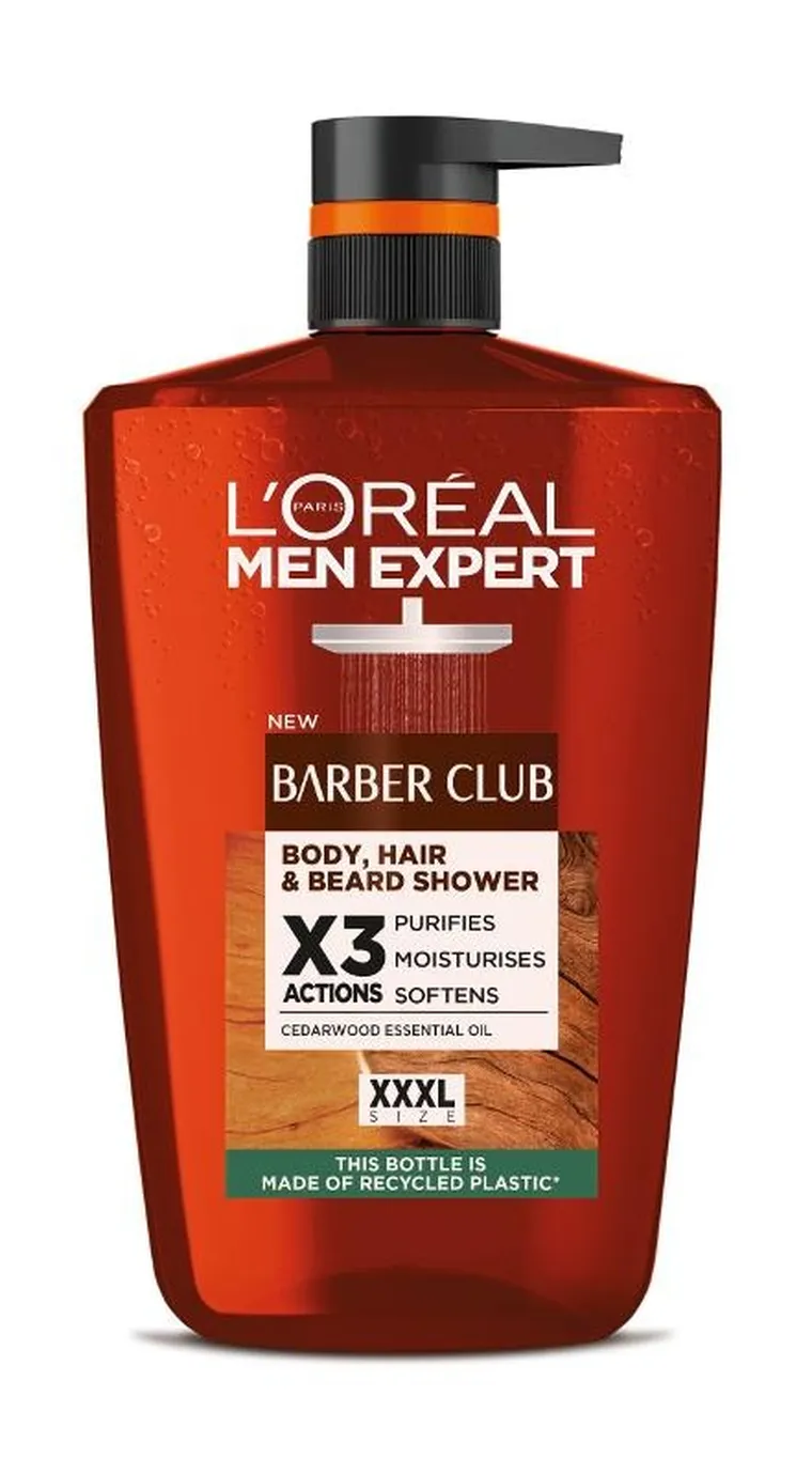 L'Oreal Paris, Men Expert Barber Club, żel pod prysznic do ciała,włosów i brody, 1000 ml