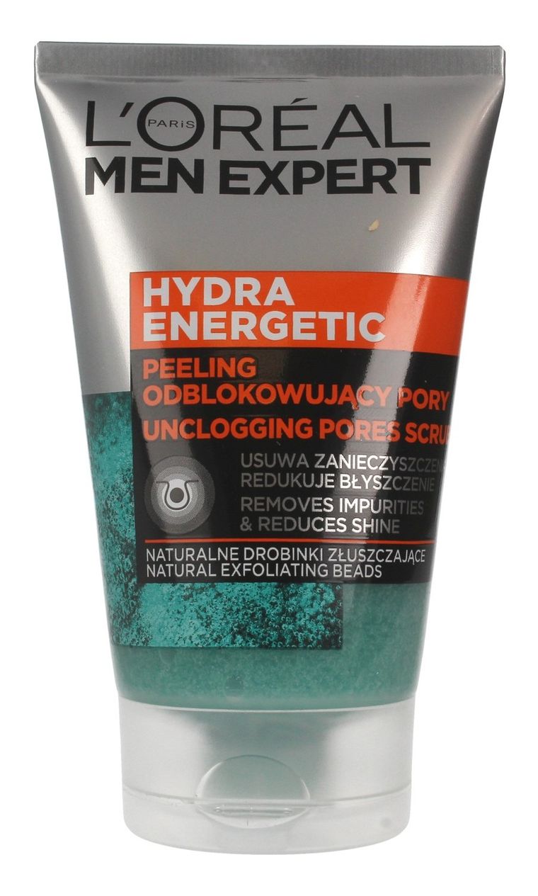 L'Oreal Paris, Men Expert Hydra Energetic, peeling odblokowujący pory, 100 ml