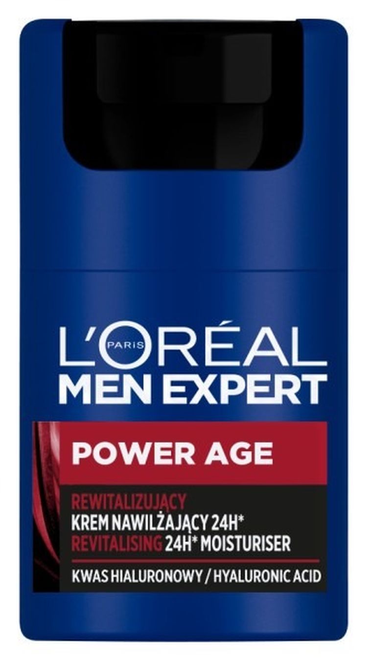 L'Oreal Paris, Men Expert Power Age, rewitalizujący krem nawilżający 24h dla mężczyzn, 50 ml