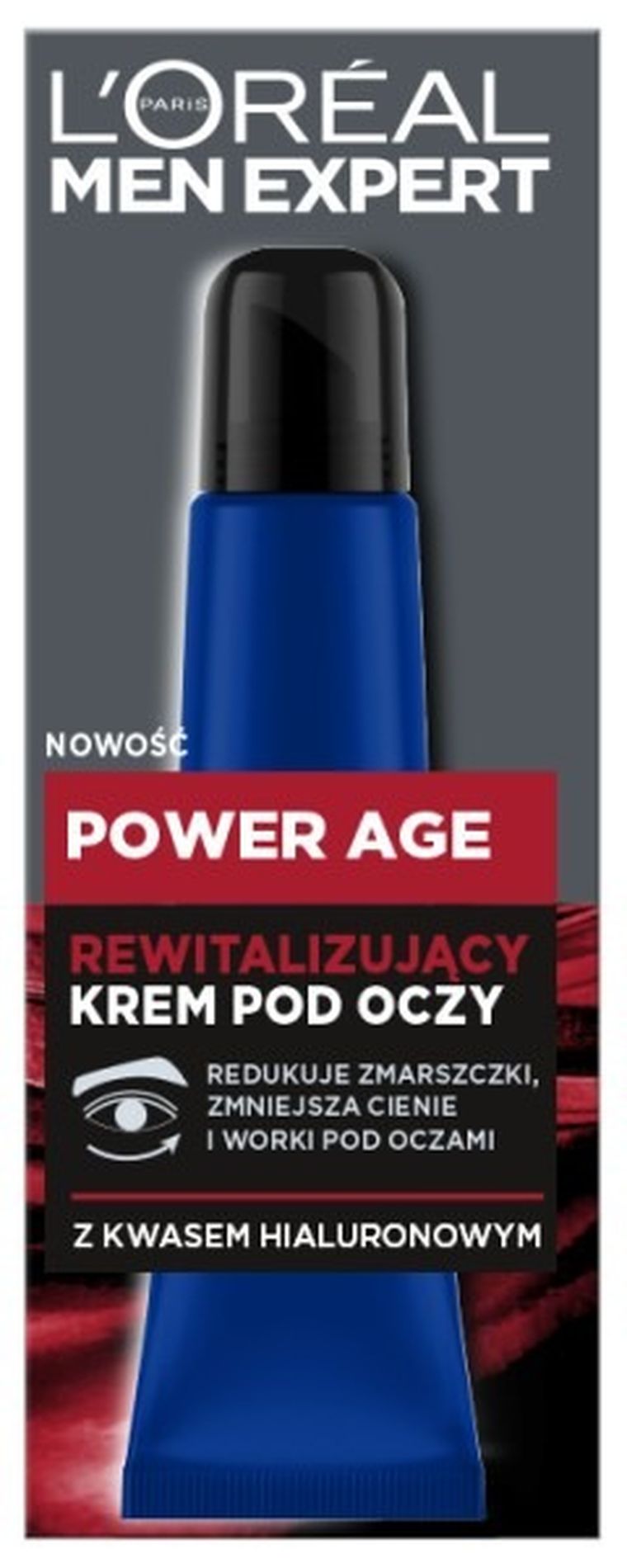 L'Oreal Paris, Men Expert Power Age, rewitalizujący krem pod oczy dla mężczyzn, 15 ml