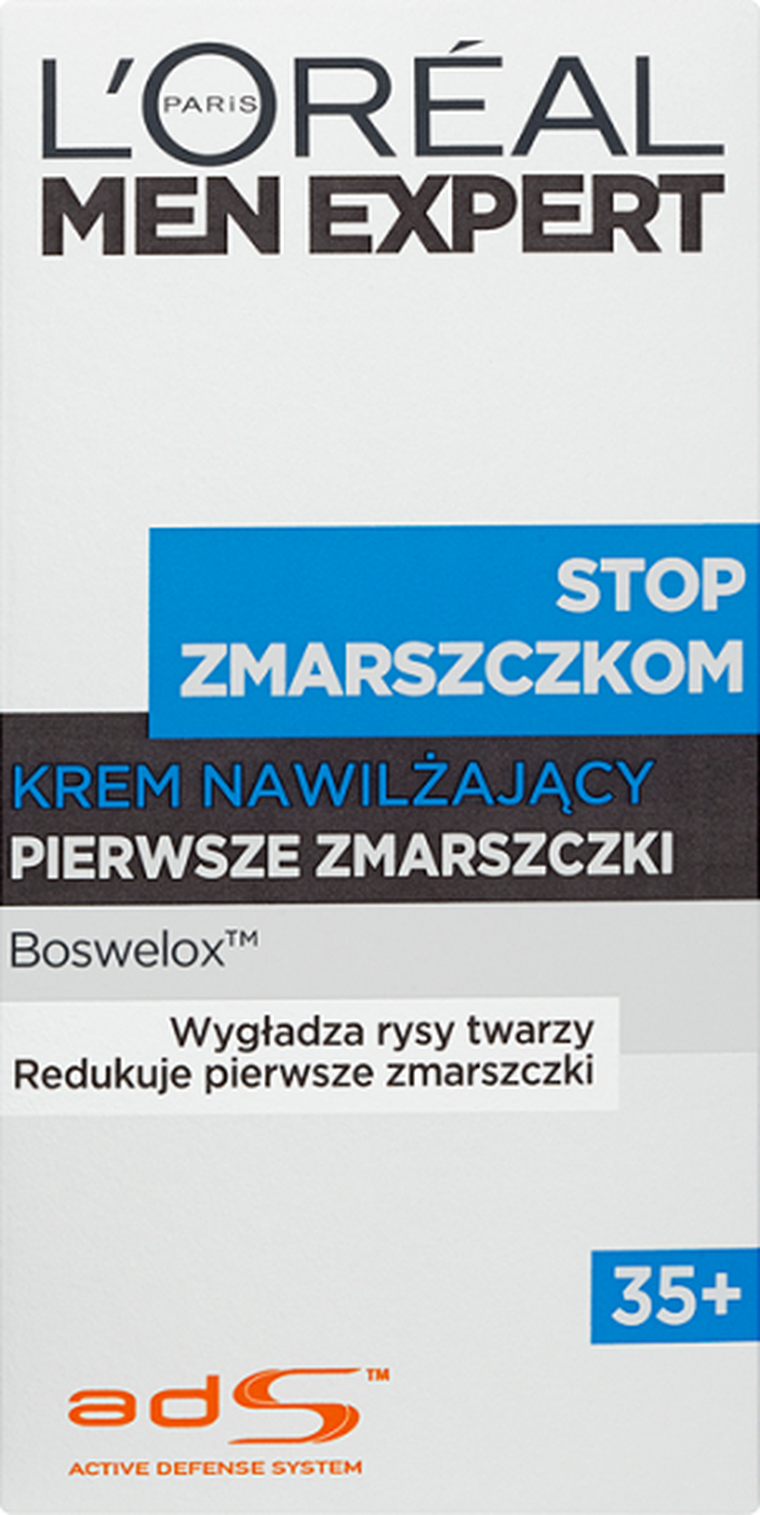 L'Oreal Paris, Men Expert Stop Zmarszczkom 35+, krem nawilżający pierwsze zmarszczki, 50 ml