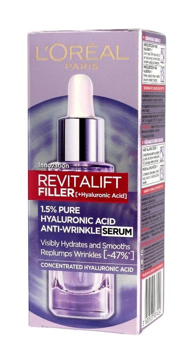 L'Oreal Paris, Revitalift Filler, serum przeciwzmarszczkowe 1.5% czystego kwasu hialuronowego, 30 ml