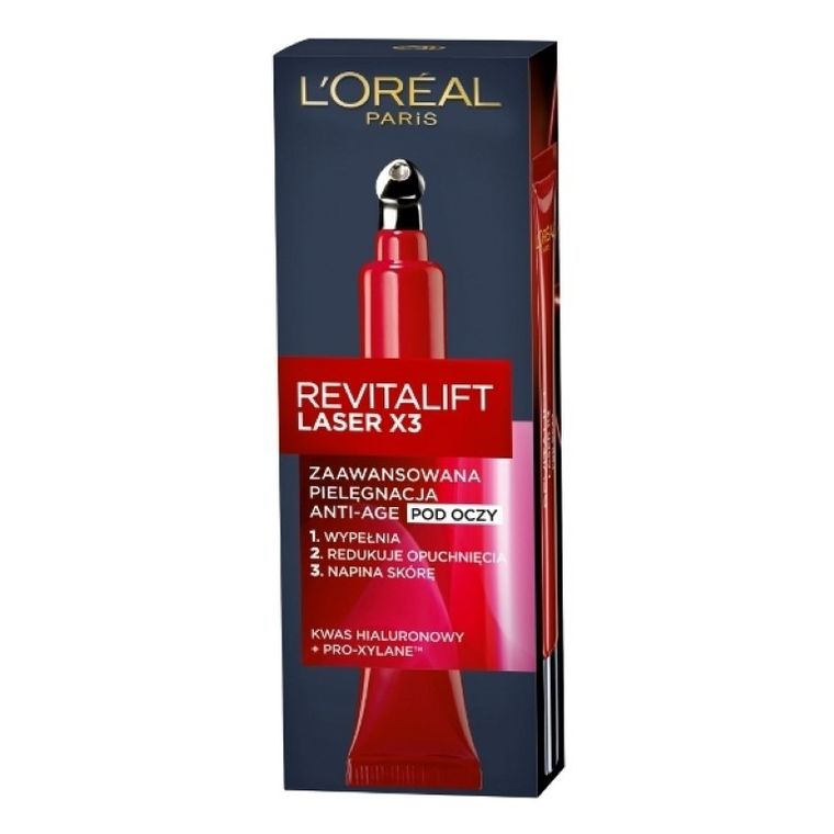 L'Oreal Paris, Revitalift Laser X3, krem pod oczy, 15 ml