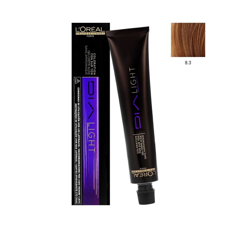 L'Oreal Professionnel, Dia Light, farba do włosów, nr 8.3, 50 ml