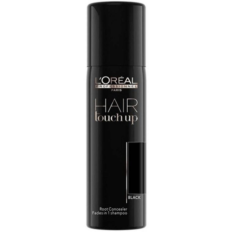 L'Oreal Professionnel, Hair Touch Up, korektor do retuszu odrostów i siwych włosów, black, 75 ml