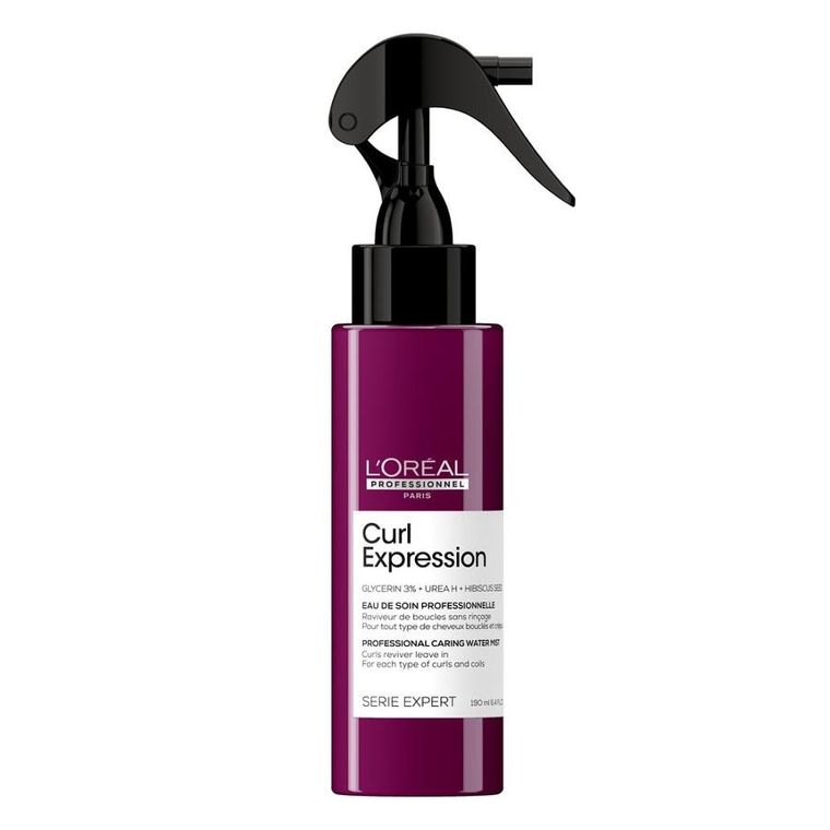 L'Oreal Professionnel, Serie Expert, Curl Expression Caring Water Mist, nawilżająca mgiełka podkreślająca skręt loków, 190 ml