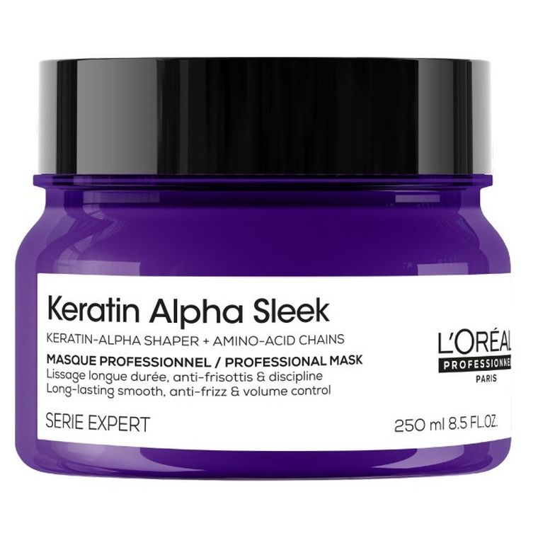 L'Oreal Professionnel, Serie Expert Keratin Alpha Sleek, wygładzająca maska do włosów, 250 ml
