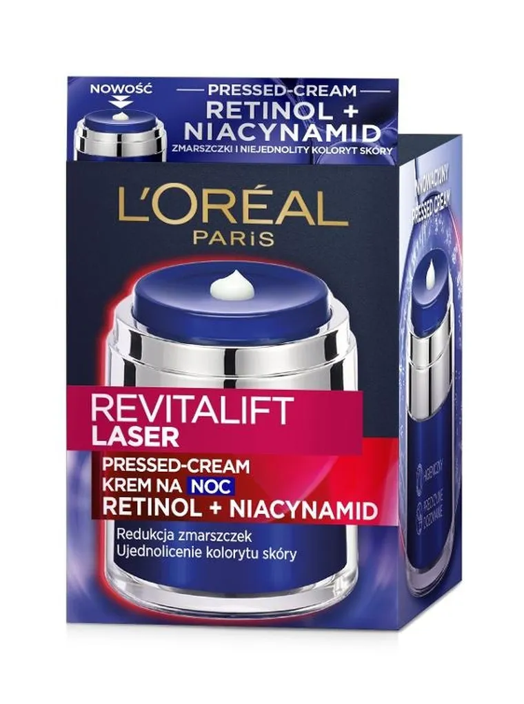 L'Oreal, Revitalift Laser, krem redukujący zmarszczki na noc, 50 ml