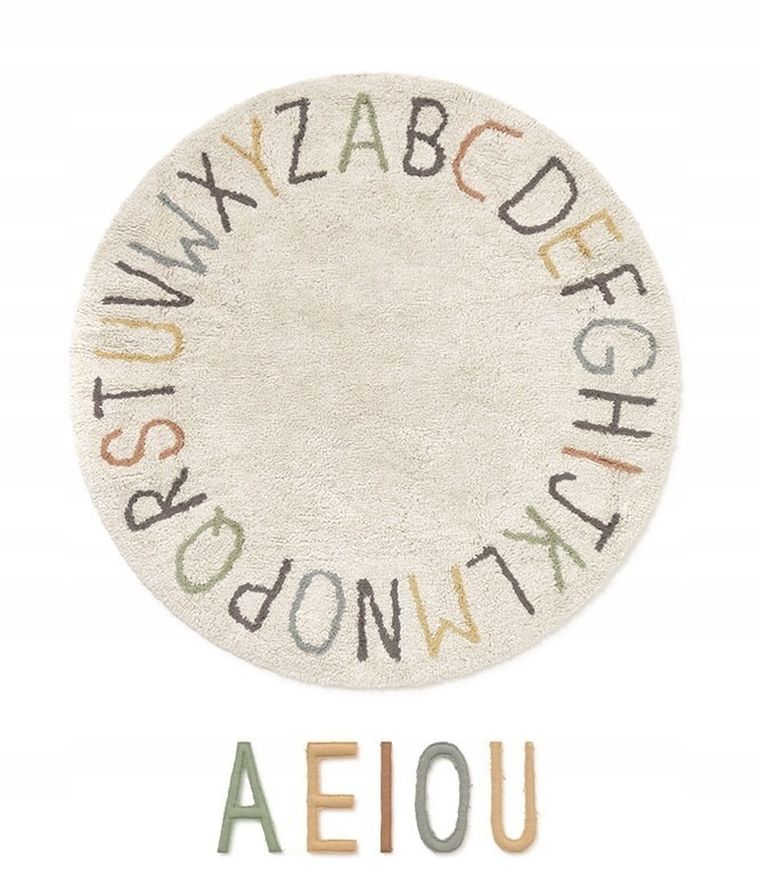 Lorena Canals, ABC, dywan bawełniany, 120 cm