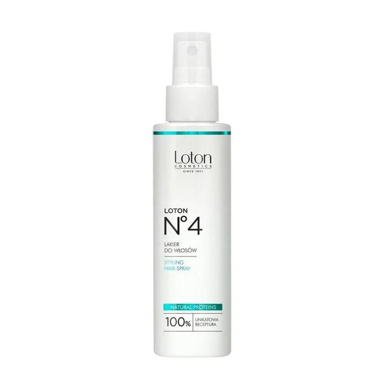 Loton, lakier do włosów z naturalnymi proteinami, nr 4, 125 ml