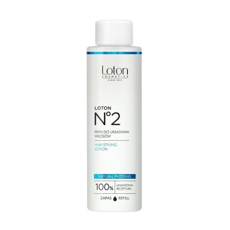 Loton, plyn do układania włosów z naturalnymi proteinami, zapas, nr 2, 125 ml