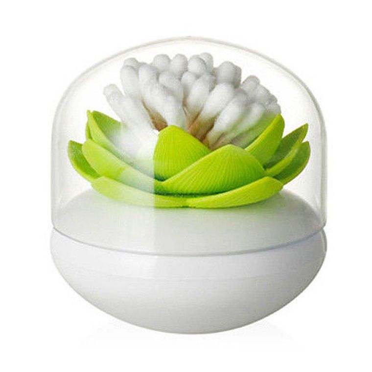 Lotos, pojemnik na wykałaczki i pałeczki, zielony