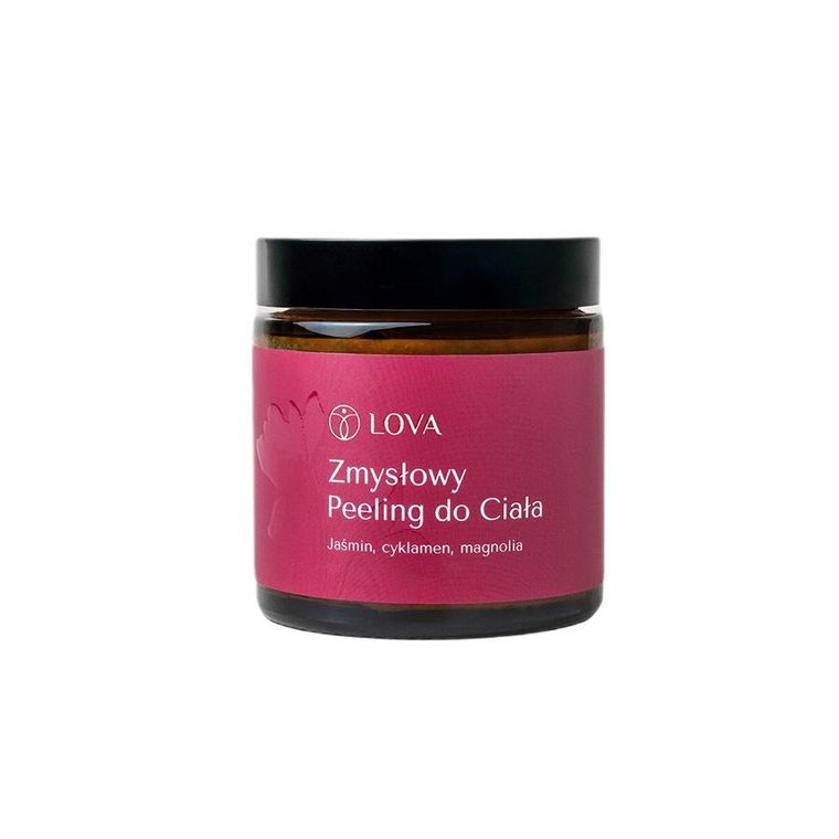 LOVA, zmysłowy peeling do ciała, Jaśmin Cyklamen Magnolia, 120 ml