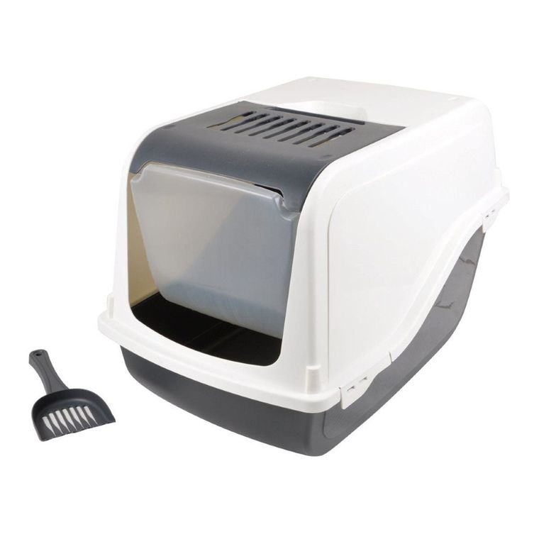 Love Story, kuweta dla kota z łopatką, 53-36-42 cm, kość słoniowa