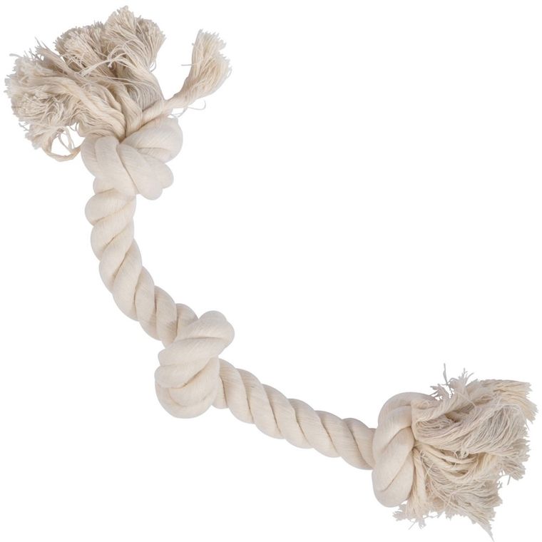 Love Story, zabawka dla psa, sznurek z węzłami, 48 cm, naturalny