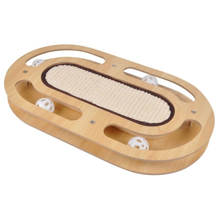 Love Story, zabawka interaktywna dla kota z drapakiem i piłeczkami, 45-25 cm