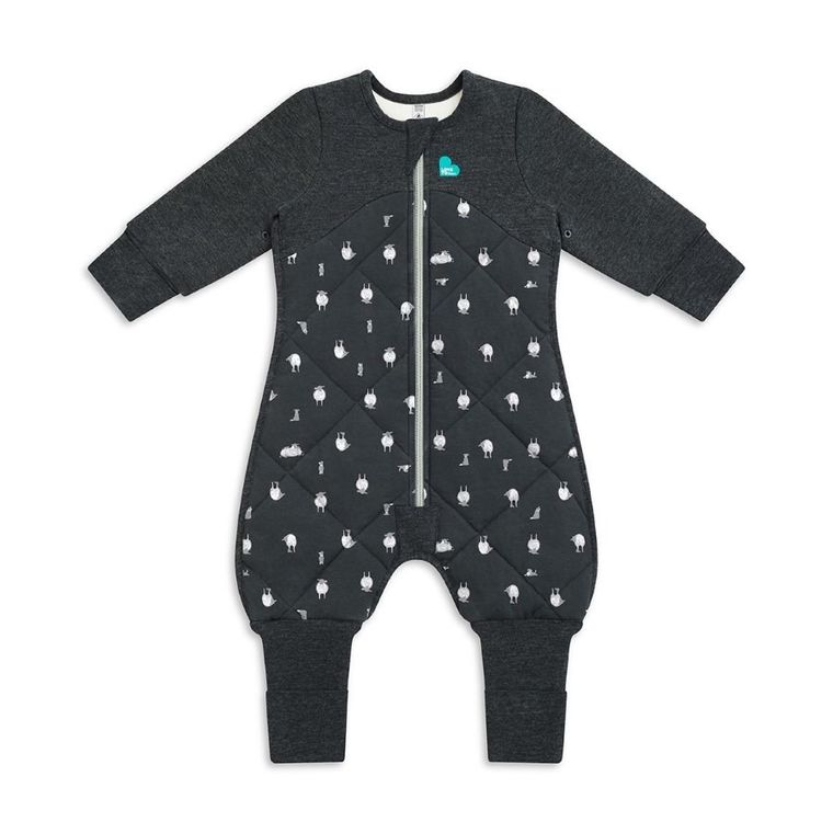 Love To Dream, Organic&Merino, Etap 3, śpiworek z rękawkami i nogawkami, czarny, TOG 2.5, 6-12 m