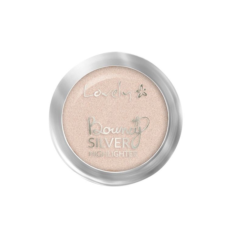 Lovely, Bouncy Highlighter, rozświetlacz do twarzy, Silver