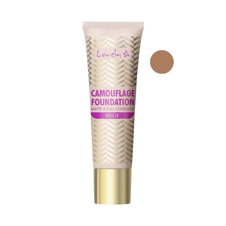 Lovely, Camouflage Foundation, kryjący podkład do twarzy, 4 Beige, 25 g