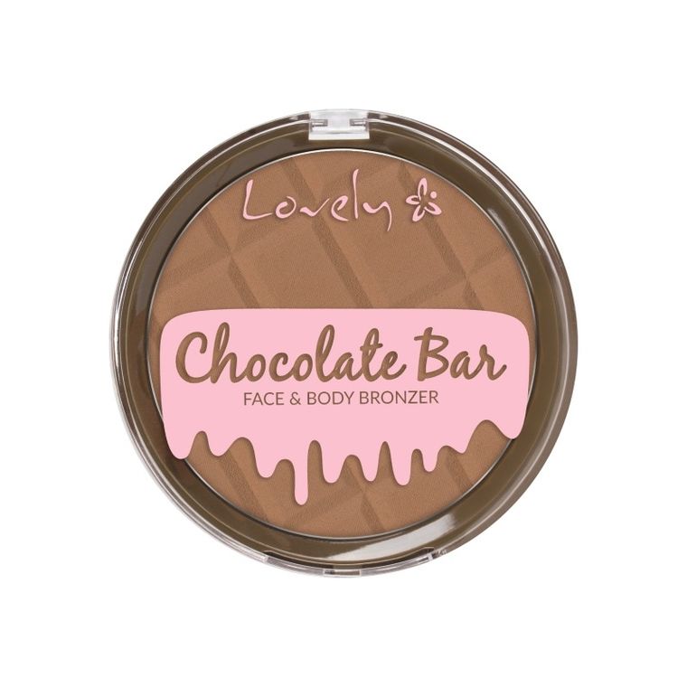 Lovely, Chocolate Bar, bronzer do twarzy i ciała, 2, 15g