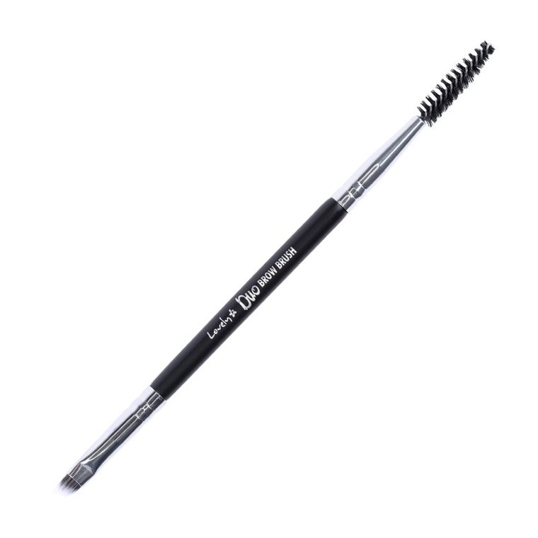 Lovely, Duo Brow Brush, dwustronny pędzelek do makijażu brwi