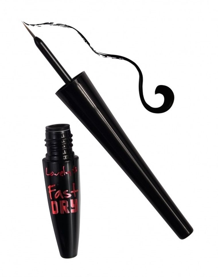 Lovely, Fast Dry Eyeliner, szybkoschnący eyeliner, czarny, 2g