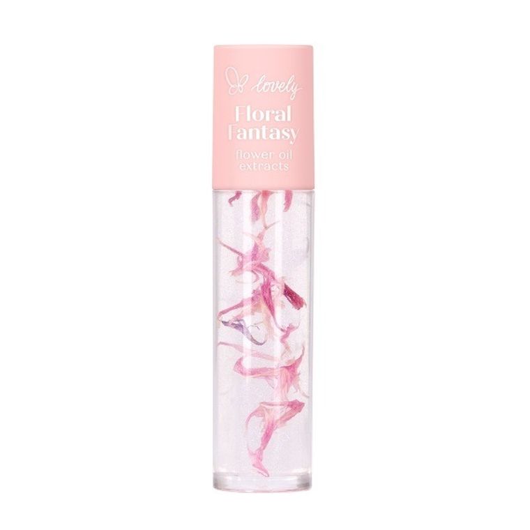 Lovely, Floral Fantasy Lip Oil, odżywczy olejek do ust, 1, 6g