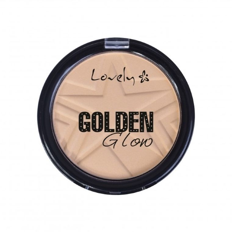 Lovely, Golden Glow Powder, lekki puder do twarzy, nr 1, 15g