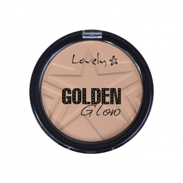 Lovely, Golden Glow Powder, lekki puder do twarzy, nr 3, 15g