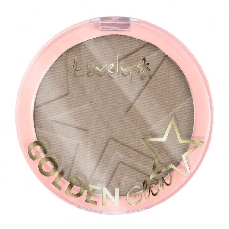Lovely, Golden Glow Powder, puder do konturowania twarzy, 3 Cool Brown, 10g