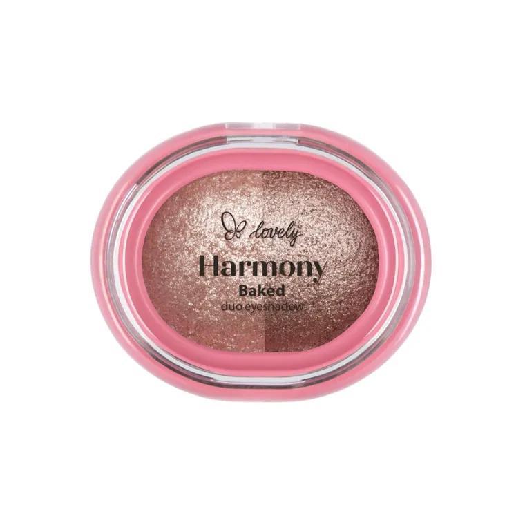 Lovely, Harmony Baked Duo Eyeshadow, wypiekany cień do powiek, nr 01