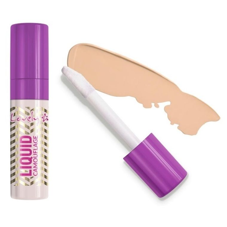 Lovely, Liquid Camouflage, intensywnie kryjący korektor do twarzy, nr 02, 8 ml