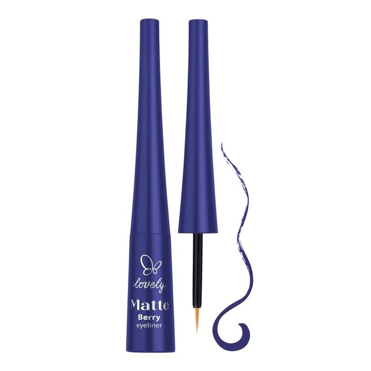 Lovely, Matte, matowy eyeliner, berry, 4g