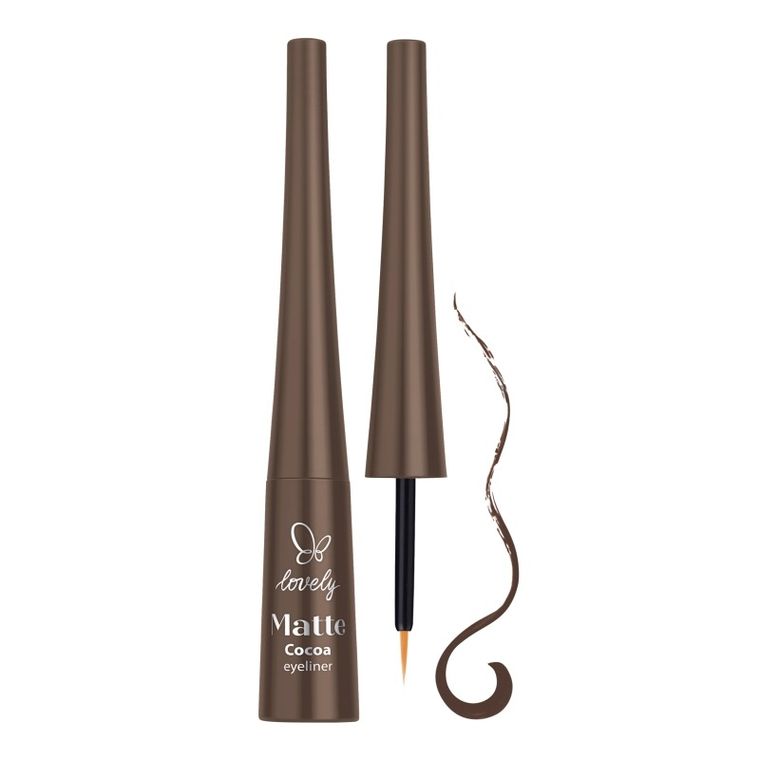 Lovely, Matte, matowy eyeliner, cocoa, 4g
