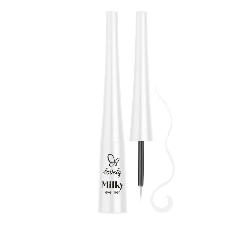 Lovely, Matte, matowy eyeliner, Milky, 4g