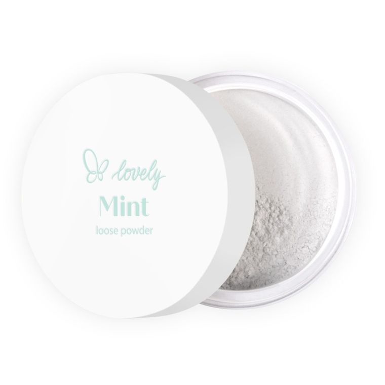Lovely, Mint Loose Powder, transparentny puder sypki, 6g