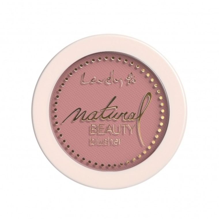 Lovely, Natural Beauty Blusher, róż do policzków, nr. 6, 3.2g