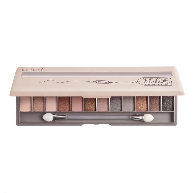 Lovely, Nude Make Up Kit, paleta cieni do powiek, 13g