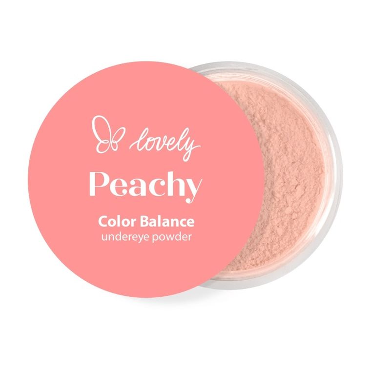 Lovely, Peachy Undereye Powder, sypki puder pod oczy, 3.5g