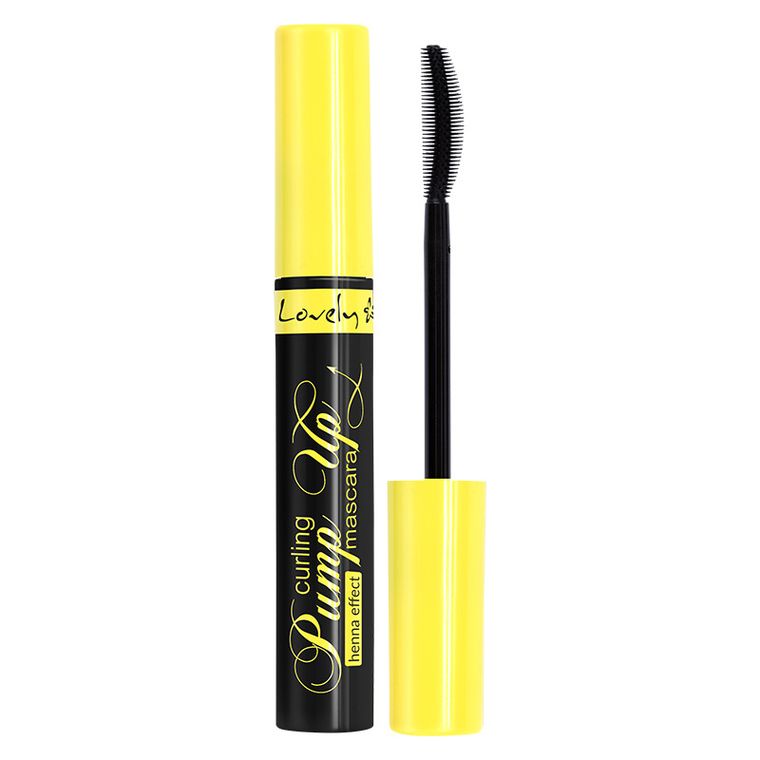 Lovely, Pump Up Curling Henna Effect Mascara, tusz do rzęs z efektem henny, black, 8g