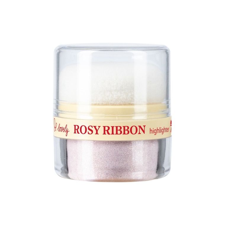 Lovely, Rosy Ribbon Highlighter, sypki rozświetlacz do twarzy i ciała, 2g