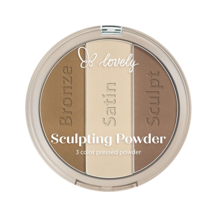 Lovely, Sculpting Powder, paleta do konturowania twarzy, nr 4, 15g
