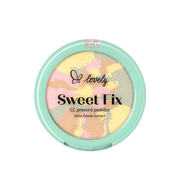 Lovely, Sweet Fix Pressed Powder, matujący puder do twarzy, 4.5g