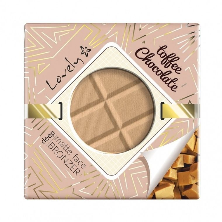 Lovely, Toffee Chocolate Deep Matte Face Bronzer czekoladowy, matowy puder brązujący do twarzy i ciała, 9g