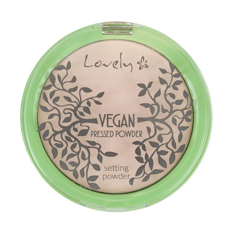 Lovely, Vegan Pressed Powder, transparentny puder matujący do twarzy, 10g