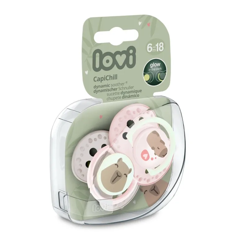 Lovi, CapiChill Girl, smoczek dynamiczny, silikonowy, 6-18m 2 szt.