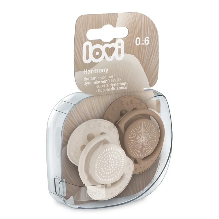 Lovi, Harmony, smoczek silikonowy, dynamiczny, 0-6 m, 2 szt.