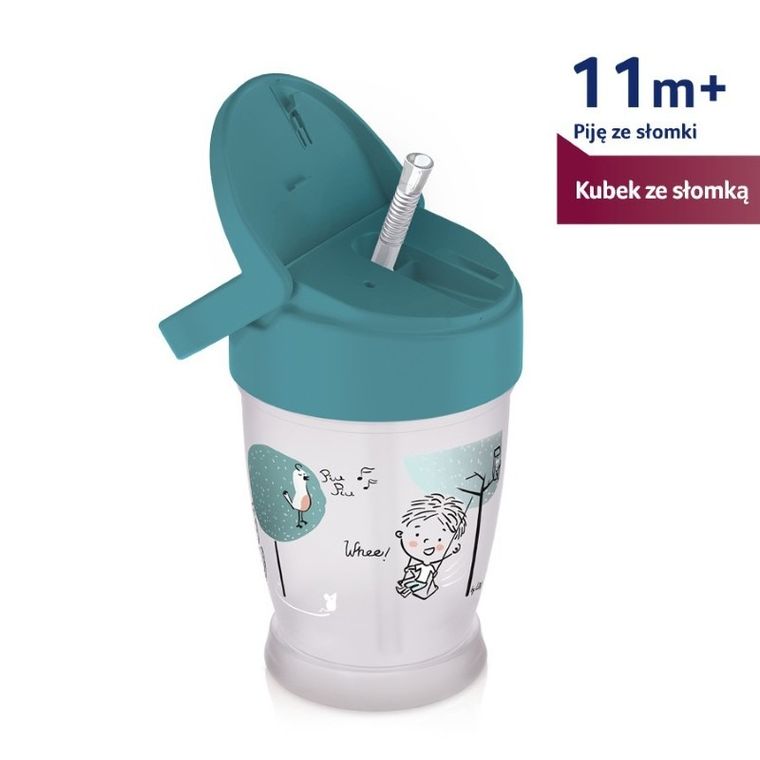 Lovi, Lovely Boy Junior, kubek ze słomką, 250 ml