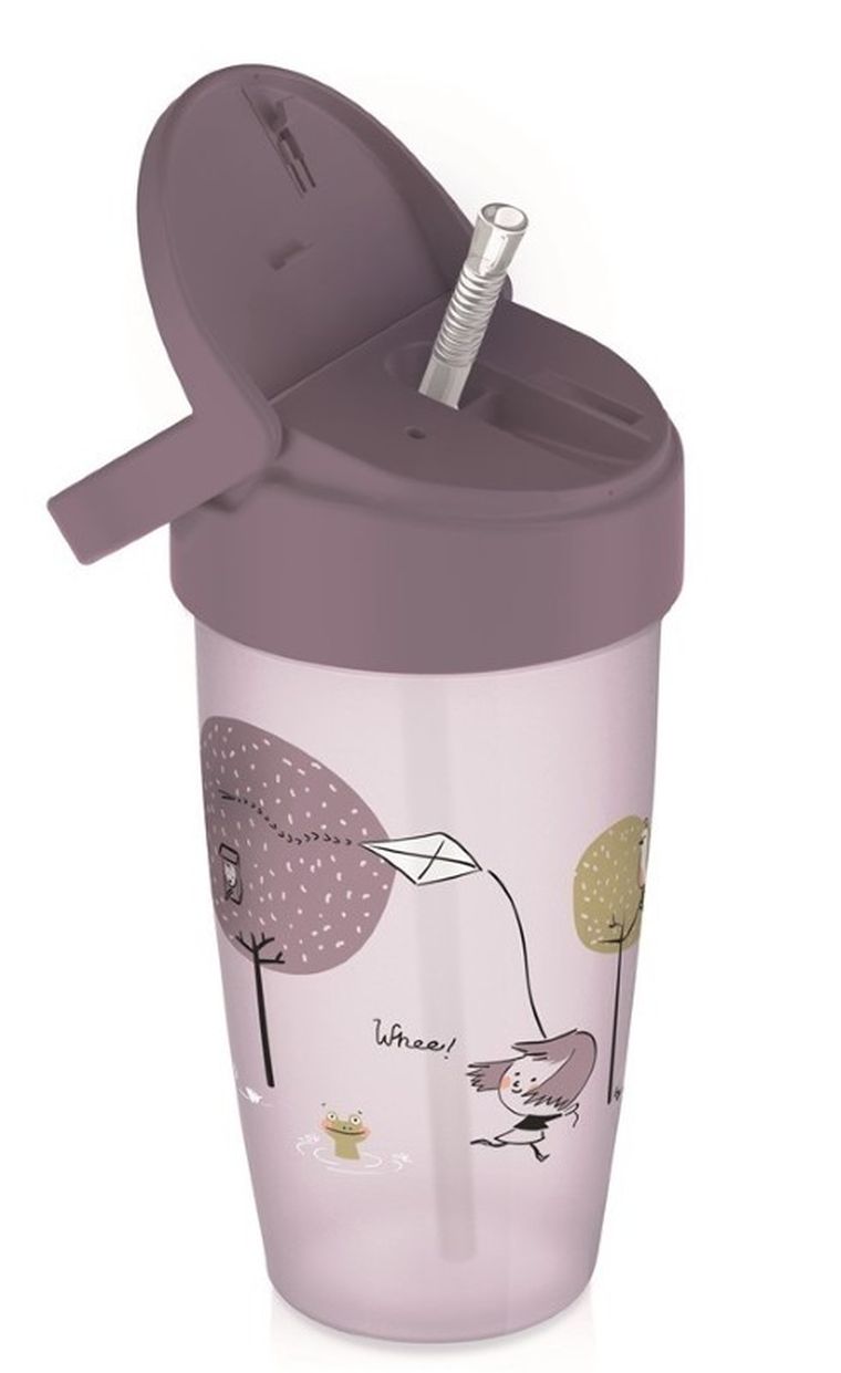 Lovi, Lovely Girl Active, kubek ze słomką, 350 ml